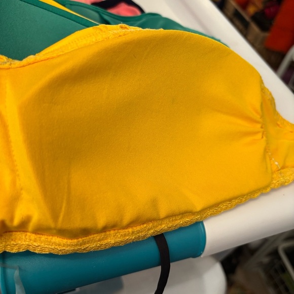 Kate Spade New York‎ women’s saffron yellow eyelet lace bikini top in size small - Picture 9 of 9